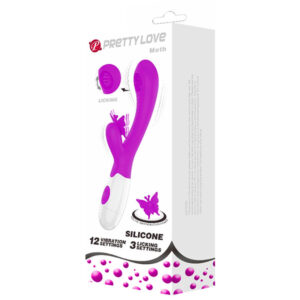 High Tech-Vibrator Rabbit cu Funcție de Lins si Vibrații - imagine 4