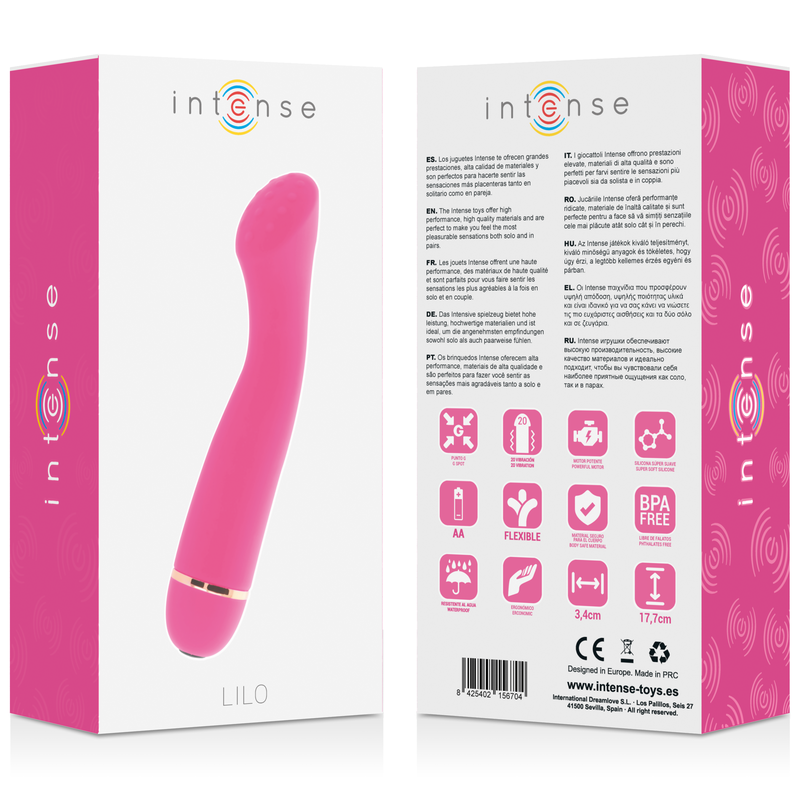 Intense High Tech-Lilo 20 Viteze Silicon Roz-12 Trepte, Waterproof · Vibratoare (imaginea 3)