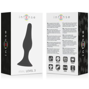 Intense Anal Toys-Anal Level 3 12.5CM Negru-Silicon 8 Intense Anal Toys-Anal Level 3 12.5CM Negru-Silicon - imagine 4