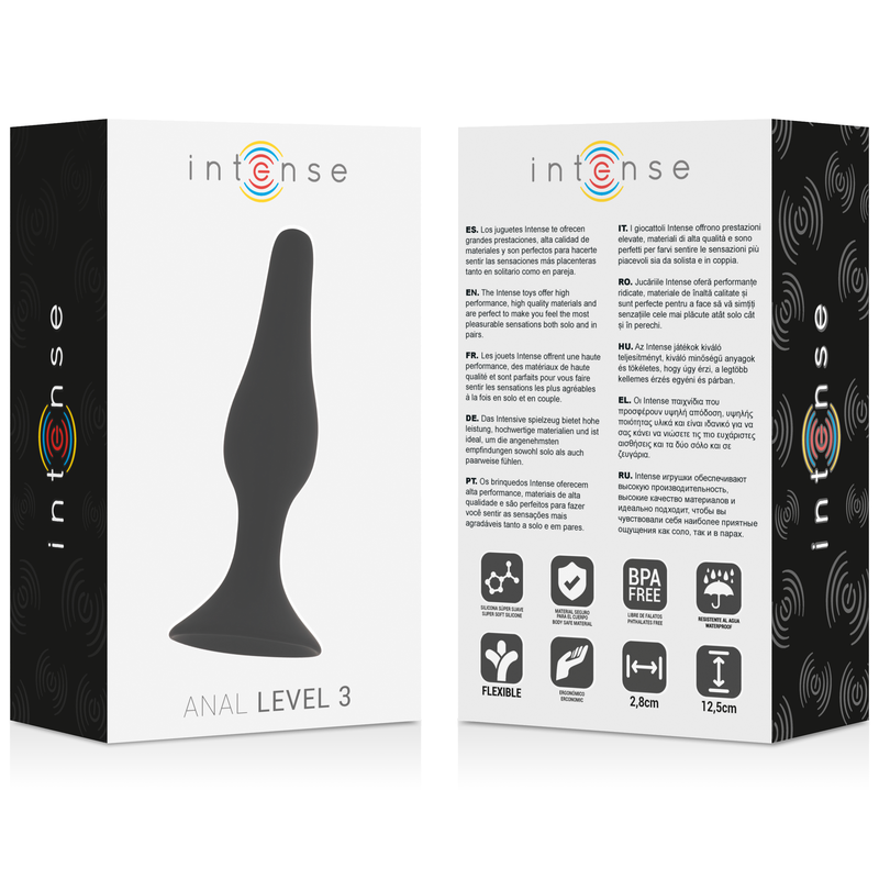 Intense Anal Toys-Anal Level 3 12.5CM Negru-Silicon 4 img 135237 2b228ea7e4fbe646a3a903a537ad1f79 1