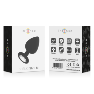 Intense Anal Toys-Shelki M Plug Anal Negru-Silicon, Waterproof - imagine 5