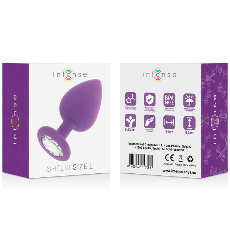 Intense Anal Toys-Shelki L Plug Anal Liliac-Silicon, Waterproof 4 img 135250 3f575c3c8ed634835a968ce9971b858e 1