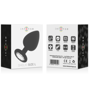 Intense Anal Toys-Shelki L Plug Anal Negru-Silicon, Waterproof 9 Intense Anal Toys-Shelki L Plug Anal Negru-Silicon, Waterproof - imagine 3