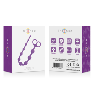 Intense Anal Toys-Jaiden Mărgele Anale Liliac-Silicon - imagine 5