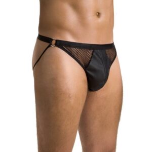 Passion-034 Slip Open Luke Black/, S/M/L/XL-Poliuretan - imagine 3