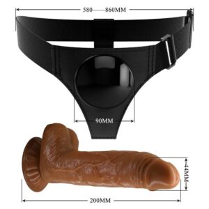 Harness Collection-Chiloti Ham Universal cu Dildo Micheal 20 cm - imagine 6