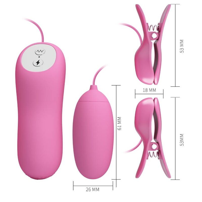 Remote Control-Clești Vibratori cu Electroșoc Roz-Silicon, 7 7 img 136456 9ea635855947978d65c292b14d404b73 1