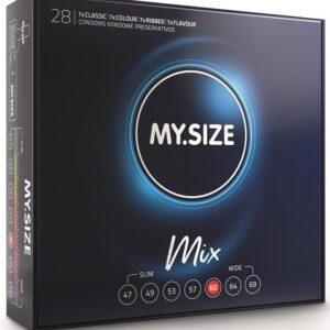 My Size Mix-Mix Prezervative 60 mm, 28 Bucăți · Prezervative