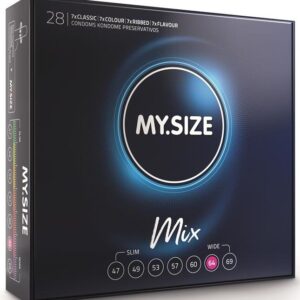 My Size Mix-Mix Prezervative 64 mm, 28 Bucăți · Prezervative