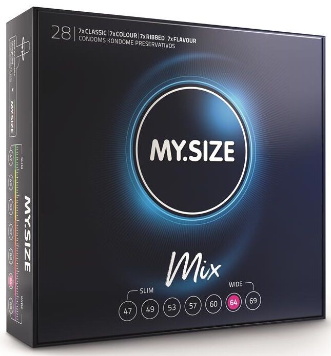 My Size Mix-Mix Prezervative 64 mm, 28 Bucăți · Prezervative