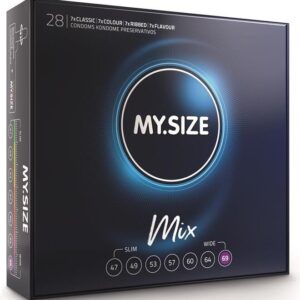 My Size Mix-Mix Prezervative 69 mm, 28 Bucăți 2 My Size Mix-Mix Prezervative 69 mm, 28 Bucăți · Prezervative