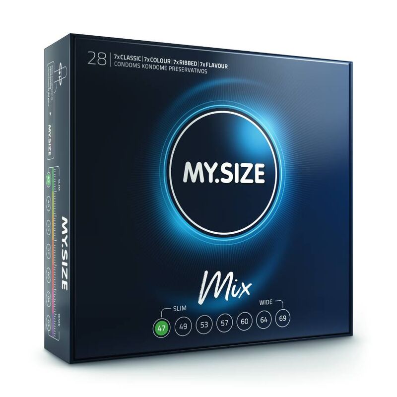 My Size Mix-Mix Prezervative 47 mm 28 Bucăți 1 My Size Mix-Mix Prezervative 47 mm 28 Bucăți · Prezervative
