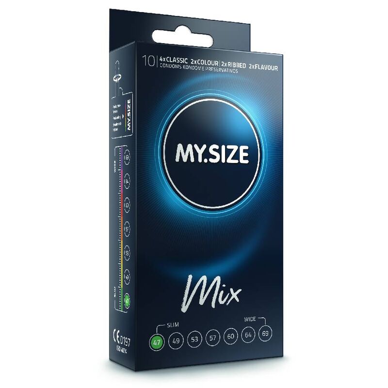 My Size Mix-Mix Prezervative 47 mm 10 Bucăți 1 My Size Mix-Mix Prezervative 47 mm 10 Bucăți · Prezervative