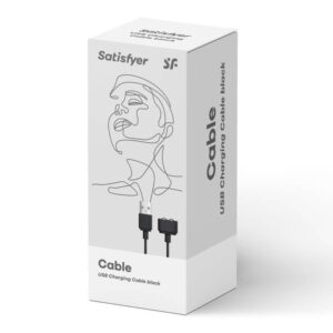 Satisfyer-Cablu de Încărcare Negru-USB - imagine 2