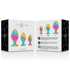 Intense Anal Toys-Set Plug-uri din Silicon Multicolor-Ventuza - imagine 5