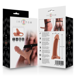 Intense For Him-Ham Tubular cu Dildo din Silicon 16 X 3.5 cm - imagine 7