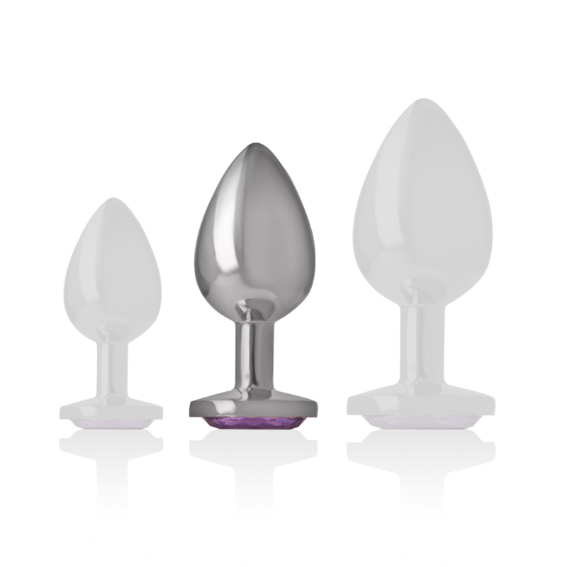 Intense Anal Toys-Plug Anal Metalic din Aluminiu cu Cristal-Violet, Mărime M 2 img 137950 4a67f167b5f698fe4bd80e75a017cf80 1