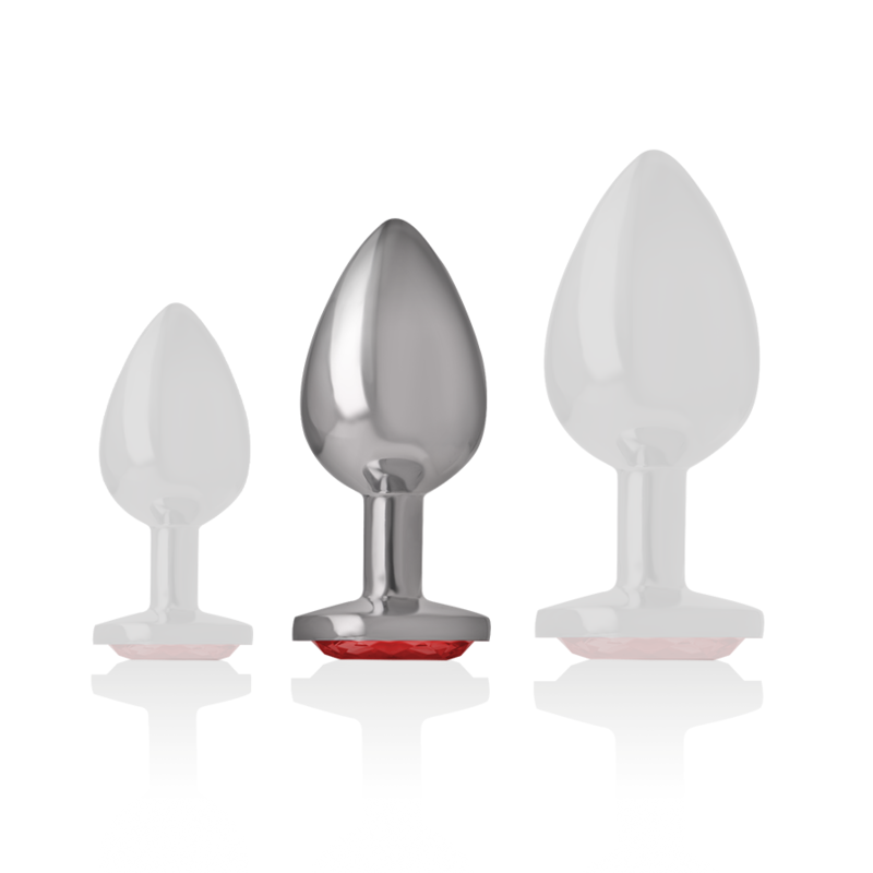 Intense Anal Toys-Metal Anal Plug cu Cristal Roșu, M 3 img 137970 0d825ba678fb73d0b39dbfd7cfaf6cd6 1