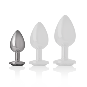 Intense Anal Toys-Plug Anal din Aluminiu cu Cristal Negru 10 Intense Anal Toys-Plug Anal din Aluminiu cu Cristal Negru - imagine 4