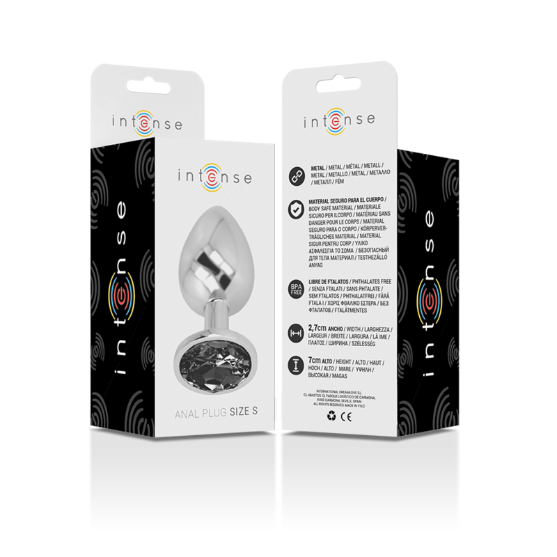 Intense Anal Toys-Plug Anal din Aluminiu cu Cristal Negru 6 img 137980 60a385a8e15d48670bf662b11e11db9e 1