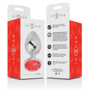 Intense Anal Toys-Plug Anal Metalic din Aluminiu cu Cristal-Roșu, Mărime L 10 Intense Anal Toys-Plug Anal Metalic din Aluminiu cu Cristal-Roșu, Mărime L - imagine 4