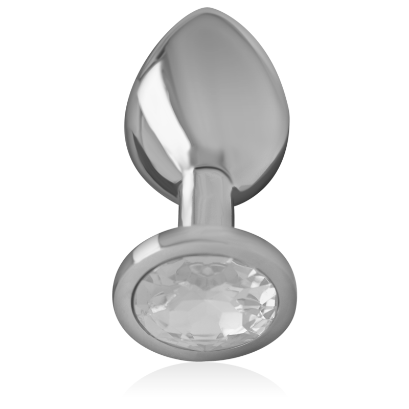 Intense Anal Toys-Plug Anal Metalic din Aluminiu cu Cristal-Argintiu, Mărime S 3 img 138002 60f8eebebfa76eefabd060b24c25dc03 1