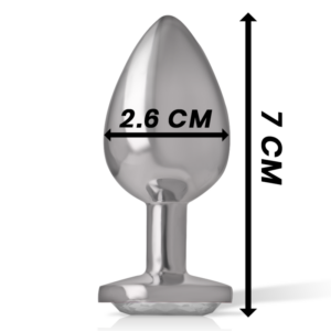 Intense Anal Toys-Plug Anal Metalic din Aluminiu cu Cristal-Argintiu, Mărime S 10 Intense Anal Toys-Plug Anal Metalic din Aluminiu cu Cristal-Argintiu, Mărime S - imagine 4