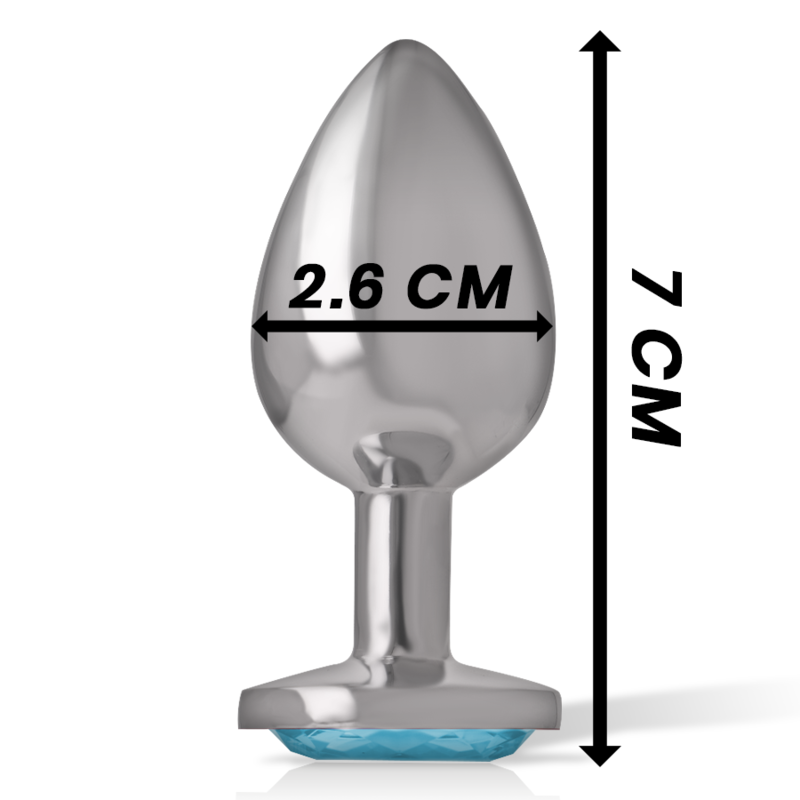 Intense Anal Toys-Plug Anal Metalic cu Cristal Albastru, Mărime S 5 img 138024 b804363d8534179a2534f0f30e228275 1
