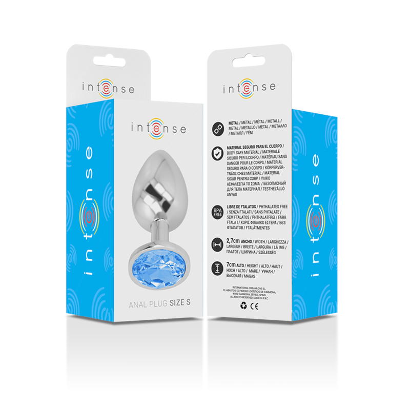 Intense Anal Toys-Plug Anal Metalic cu Cristal Albastru, Mărime S 2 img 138026 d85c84bc7e45cae9abe4a761b80a090b 1