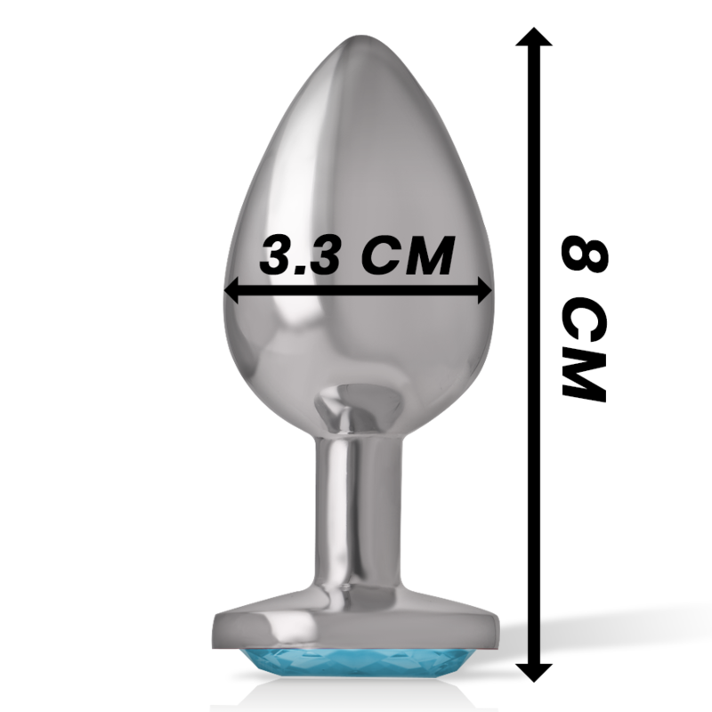 Intense Anal Toys-Plug Anal Metalic din Aluminiu cu Piatră 4 img 138029 0d022eb42358a21e50d350c398b4e0c0 1