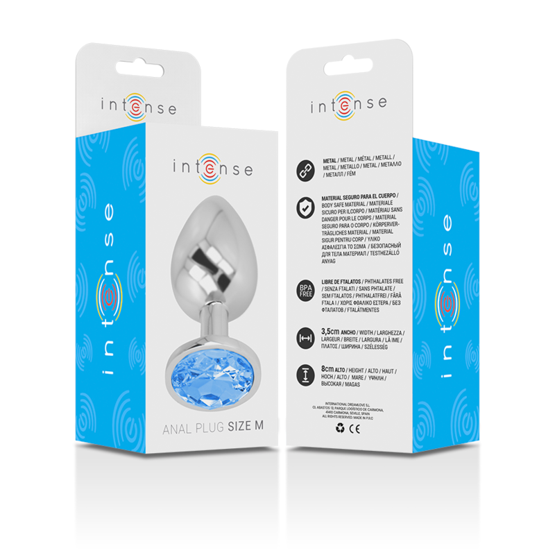 Intense Anal Toys-Plug Anal Metalic din Aluminiu cu Piatră 5 img 138032 c81b406c873f812fdee86acb75b5a0f6 1