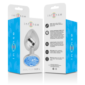 Intense Anal Toys-Plug Anal din Metal cu Cristal Albastru 9 Intense Anal Toys-Plug Anal din Metal cu Cristal Albastru - imagine 3