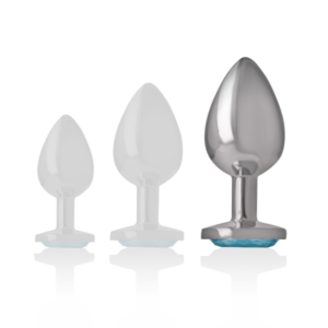 Intense Anal Toys-Plug Anal din Metal cu Cristal Albastru 11 Intense Anal Toys-Plug Anal din Metal cu Cristal Albastru - imagine 5