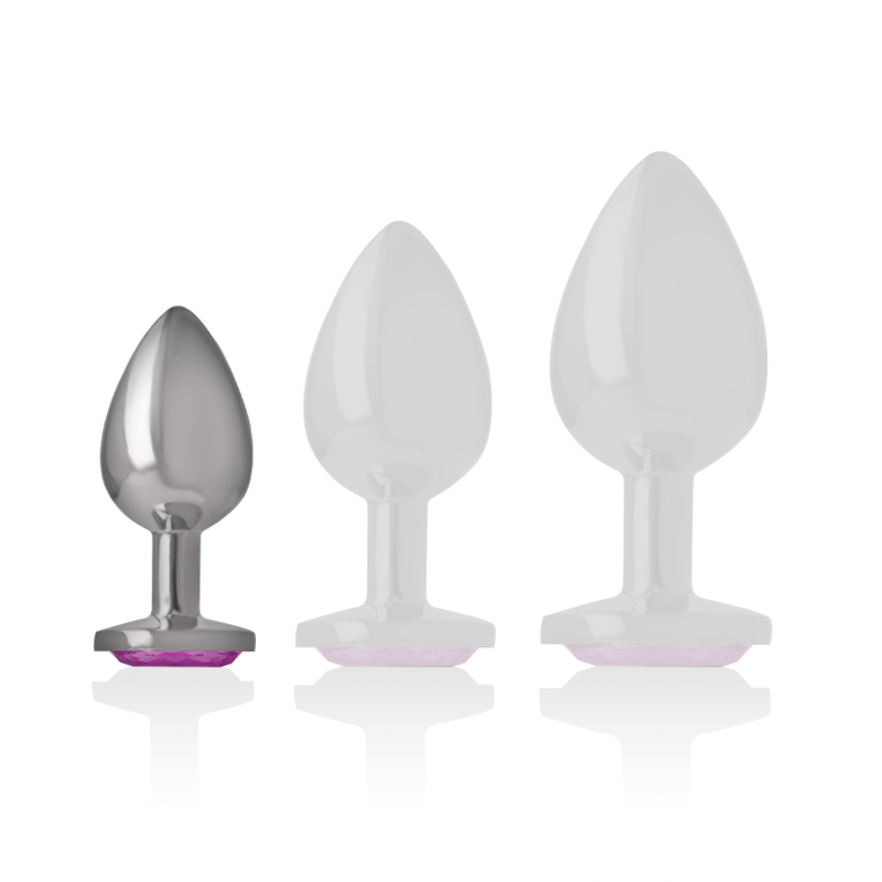 Intense Anal Toys-Plug Anal Metalic din Aluminiu cu Cristal Roz-Mărime S 3 img 138041 6990b5875669b486feaa561f0141c7b6 1