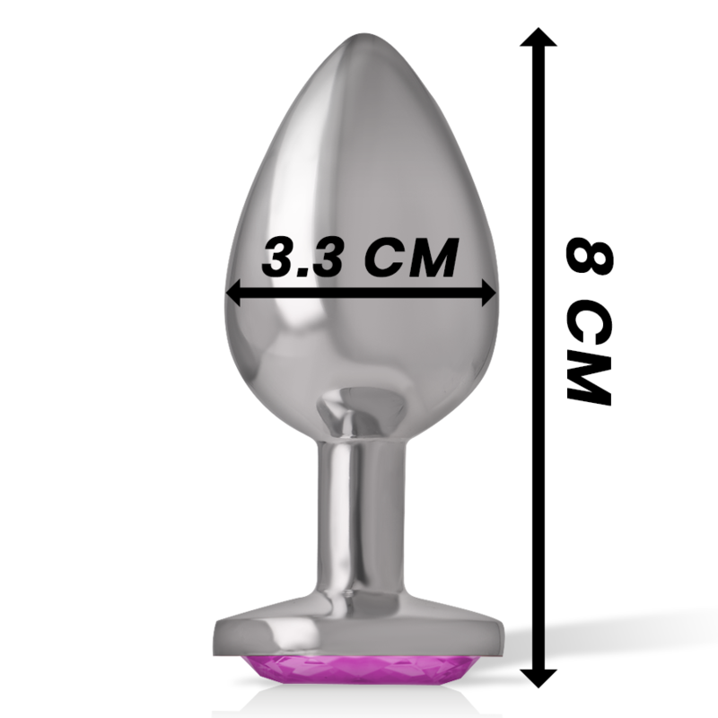 Intense Anal Toys-Plug Anal Metalic din Aluminiu cu Cristal Roz-Mărime M 2 img 138046 25123390c1db4670de6632704a1e1498 1