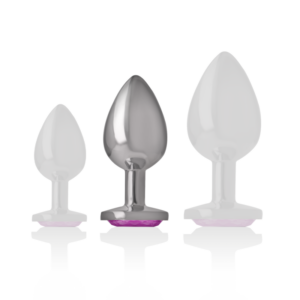Intense Anal Toys-Plug Anal Metalic din Aluminiu cu Cristal Roz-Mărime M 9 Intense Anal Toys-Plug Anal Metalic din Aluminiu cu Cristal Roz-Mărime M - imagine 3