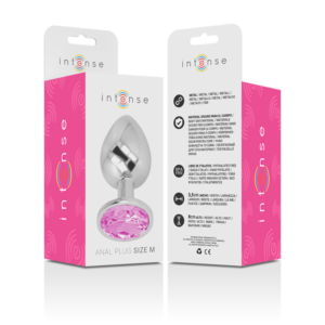 Intense Anal Toys-Plug Anal Metalic din Aluminiu cu Cristal Roz-Mărime M 11 Intense Anal Toys-Plug Anal Metalic din Aluminiu cu Cristal Roz-Mărime M - imagine 5