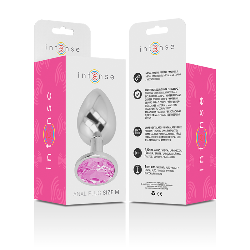 Intense Anal Toys-Plug Anal Metalic din Aluminiu cu Cristal Roz-Mărime M 5 img 138052 a18ac98da5d74c57b5d17e7bd2a6b238 1