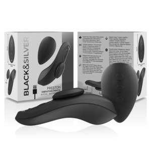 Black&silver-Preston Vibrator Reîncărcabil din Silicon - imagine 6