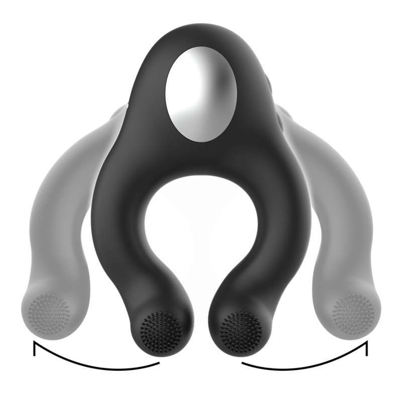 Black&silver-Inel Vibrator din Silicon, 3 Motoare, Reîncărcabil 5 img 138196 32af3671e8a13a3a91492b5b315220dd 1