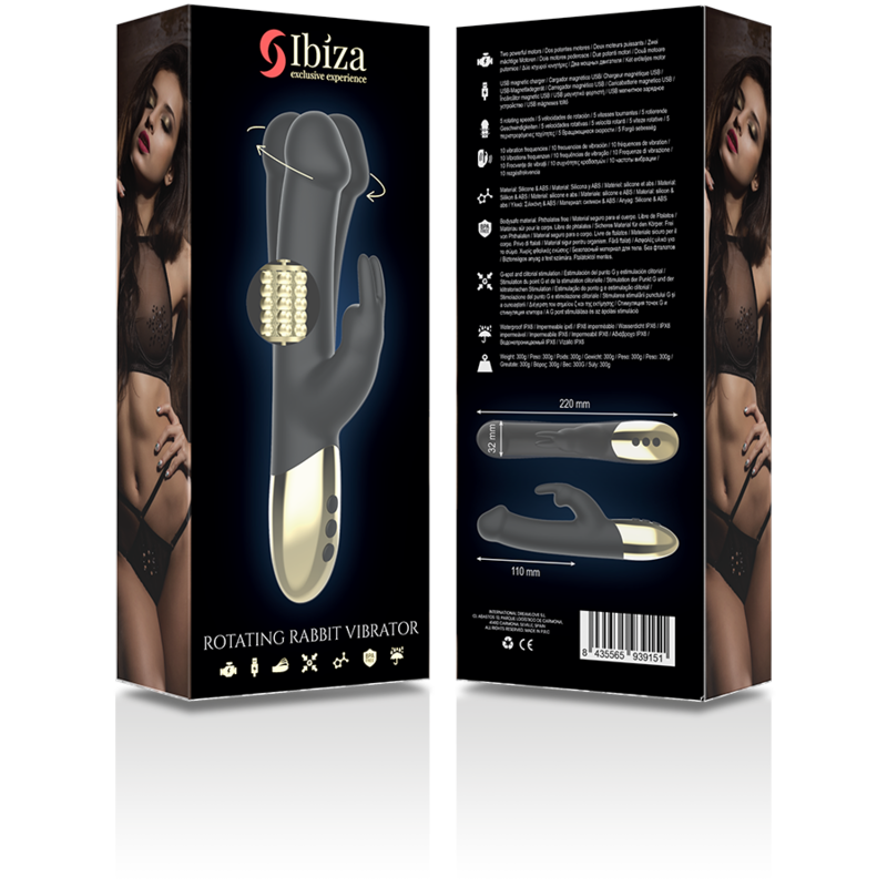 Ibiza Technology-Vibrator Rabbit Rotativ-Silicon, 10 Trepte, USB 10 img 138270 73489e4e09204e86e26a8d4214bf3493 1