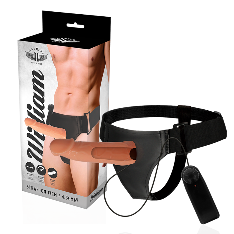 Harness Attraction-Willian Hollow Harness cu Vibrator 17 cm - Ø 7 Harness Attraction-Willian Hollow Harness cu Vibrator 17 cm - Ø · Inele & Mansoane Penis (imaginea 7)