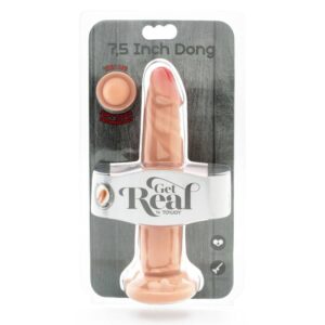 Get Real-Dual Density Dong 19 cm Natural-TPE, Ventuza - imagine 3