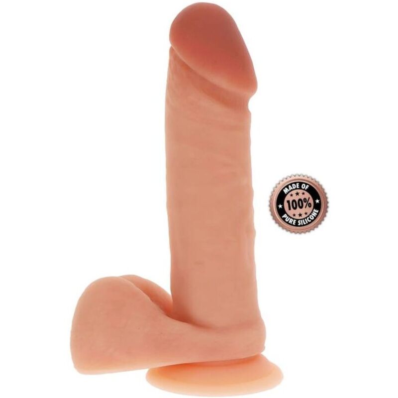 Get Real-Dildo Silicon 20,5 cm cu Testicule Natural-Ventuza