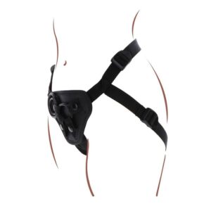 Get Real-Ham Strap-on Negru-Silicon - imagine 8