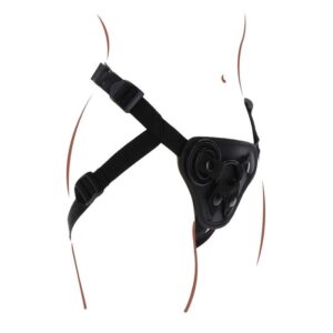 Get Real-Ham Strap-on Negru-Silicon - imagine 3