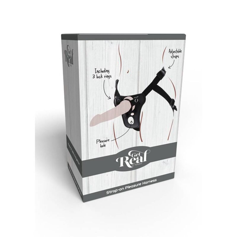 Get Real-Strap-on Pleasure Harnés Negru-Silicon 9 img 140814 ab4d04b4aa99e52a247a4a421f25af8c 1