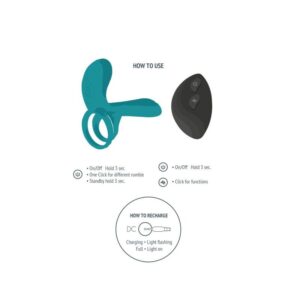 Xocoon-Inel Vibrator pentru Cuplu Verde - imagine 8