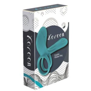 Xocoon-Inel Vibrator pentru Cuplu Verde - imagine 5