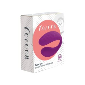 Xocoon-Bound Love Vibrator pentru Cuplu, Mov-Telecomanda - imagine 5